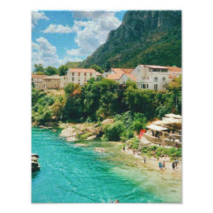 Impression Photo Ville de Mostar - Bosnie-Herzégovine