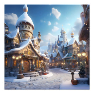 Impression Photo Ville d'hiver