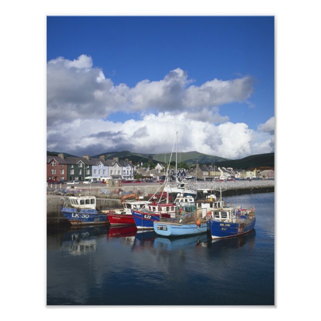 Impression Photo Ville et port, Dingle, Comté de Kerry, (Devant)