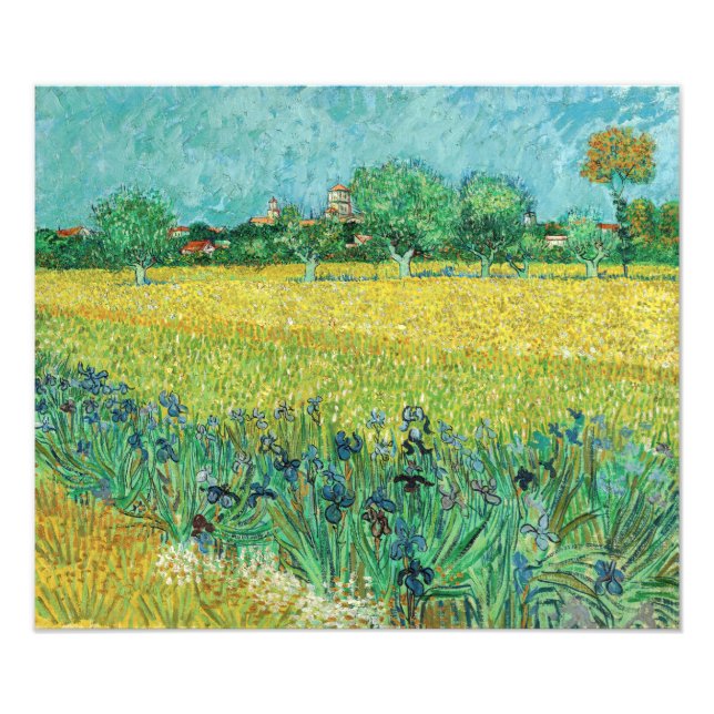Impression Photo Vincent van Gogh - Champ aux iris près d'Arles (Devant)