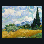 Impression Photo Vincent van Gogh - Champ de blé avec cyprès<br><div class="desc">Champ de blé avec cyprès par Vincent van Gogh, 1889. Vincent van Gogh est un peintre postimpressionniste hollandais qui figure parmi les figures les plus célèbres et influentes de l'histoire de l'art occidental. En un peu plus de dix ans, il a créé environ 2100 oeuvres, dont environ 860 peintures à...</div>