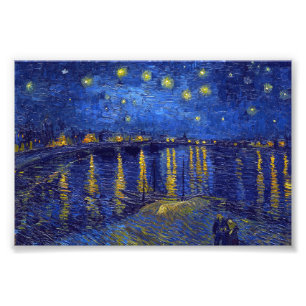Impression Photo Vincent Van Gogh, La nuit étoilée peinture