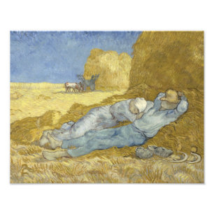 Impression Photo Vincent van Gogh - La Siesta (après Millet)