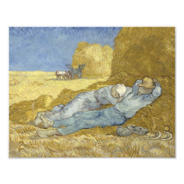 Impression Photo Vincent van Gogh - La Siesta (après Millet) (Devant)