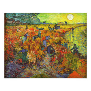 Impression Photo Vincent van Gogh - Le vignoble rouge