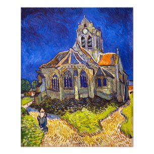 Impression Photo Vincent van Gogh - L'église d'Auvers