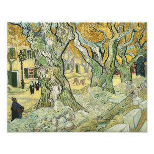 Impression Photo Vincent van Gogh - Les Menders de la route