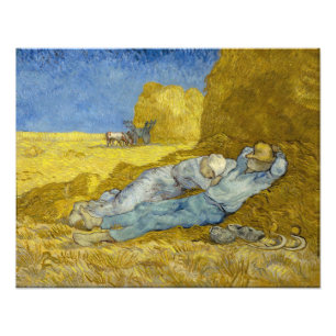 Impression Photo Vincent Van Gogh - Midi, repos du travail / La Sie