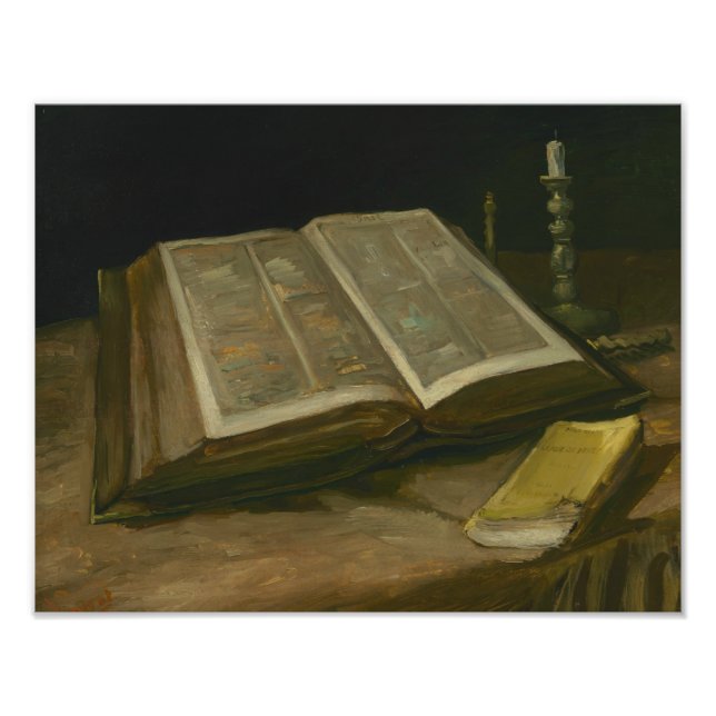 Impression Photo Vincent van Gogh - Nature morte avec Bible (Devant)