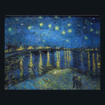 Impression Photo Vincent van Gogh - Nuit étoilée sur le Rhône<br><div class="desc">Nuit étoilée sur le Rhône / Nuit étoilée sur le Rhône - Vincent van Gogh,  Huile sur toile,  1888,  Arles</div>
