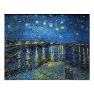Impression Photo Vincent van Gogh - Nuit étoilée sur le Rhône
