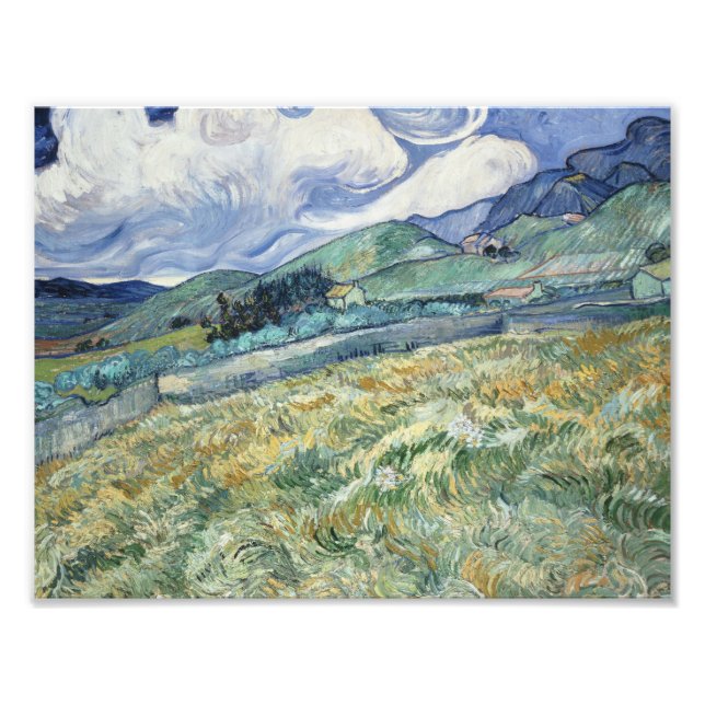 Impression Photo Vincent van Gogh - Paysage de Saint-Rémy (Devant)