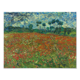 Impression Photo Vincent van Gogh - Poppy Field