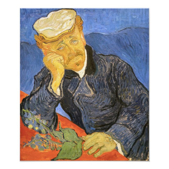 Impression Photo Vincent Van Gogh - Portrait du Docteur Paul Gachet (Devant)