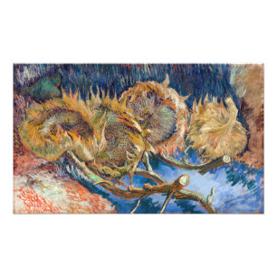 Impression Photo Vincent van Gogh - Quatre Tournesols Coupés