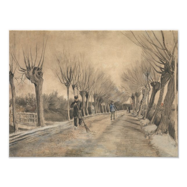 Impression Photo Vincent van Gogh - Road in Etten (Devant)