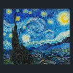 Impression Photo Vincent van Gogh, Starry Night<br><div class="desc">Starry Night,  célèbre peinture de Vincent van Gogh</div>