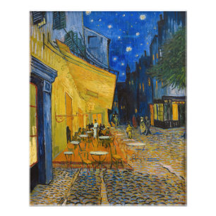 Impression Photo Vincent van Gogh - Terrasse de café la nuit
