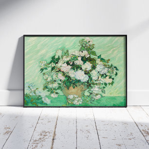 Impression Photo Vincent Van Gogh, Vase de Roses, Roses dans le Vas
