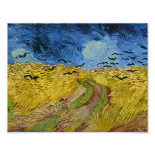 Impression Photo Vincent van Gogh - Wheatfield with Crows