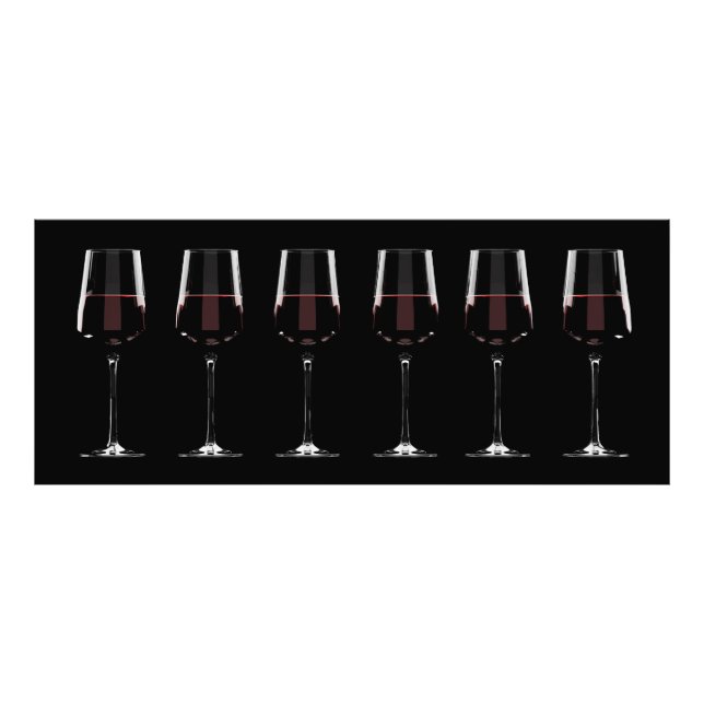 Impression Photo Vins avec vin rouge sur noir (Devant)