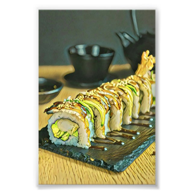Impression Photo Vintage cadeau sushi (Devant)