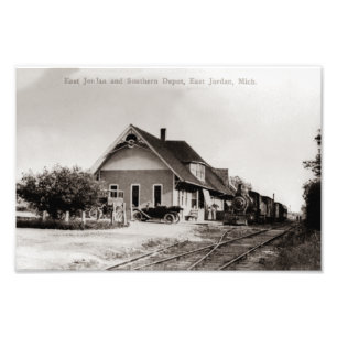 Impression Photo Vintage Est de la Jordanie et Southern Depot Michi