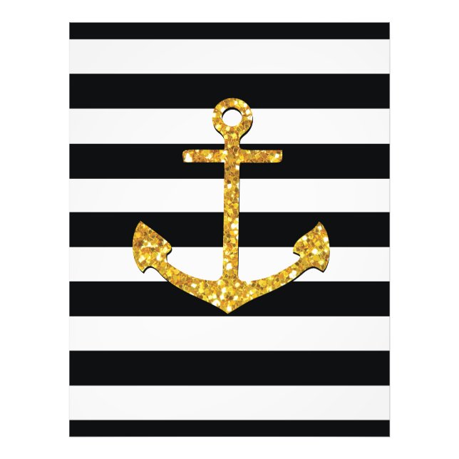 Impression Photo Vintage Golden Anchor (Devant)