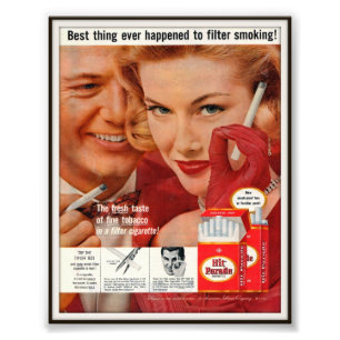 Impression Photo Vintage Hit Parade Cigarette Publicité 1957