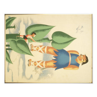 Impression Photo Vintage Jack et l'affiche de l'APM Beanstalk