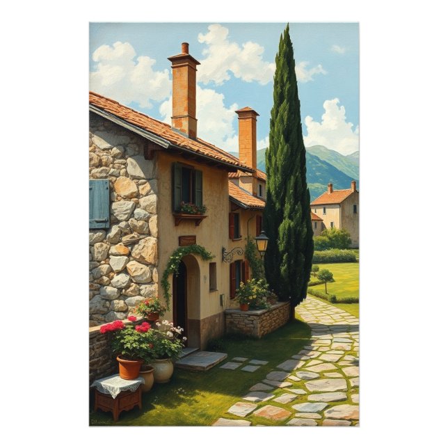 Impression Photo Vintage Landscape (Devant)