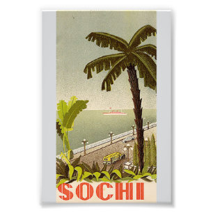 Impression Photo Vintage Sochi Marine Station Beaux-Arts Voyage