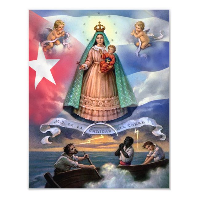 IMPRESSION PHOTO VIRGEN DE LA CARIDAD DEL COBRE, (Devant)