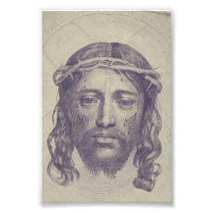 Impression Photo Visage du Christ sur le Voile de Saint-Veronica