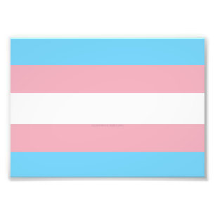 Impression Photo Visibilité du drapeau de fierté transgenre de Slip