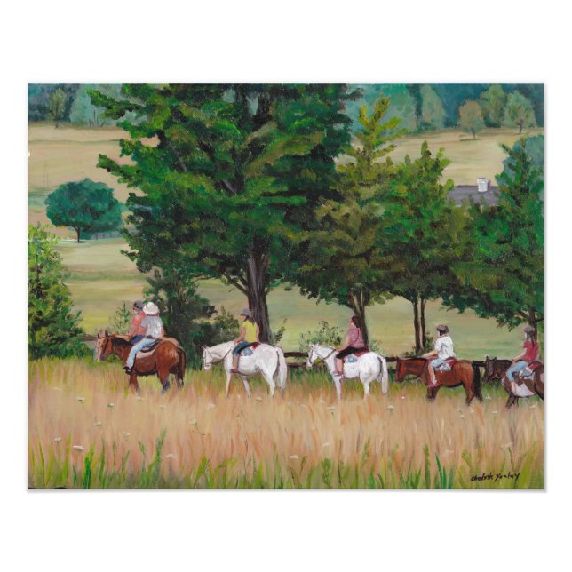 Impression Photo Visite à cheval de Gettysburg Battlefield Art Phot (Devant)