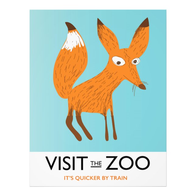 Impression Photo Visitez le Zoo - Édition Renard (Devant)