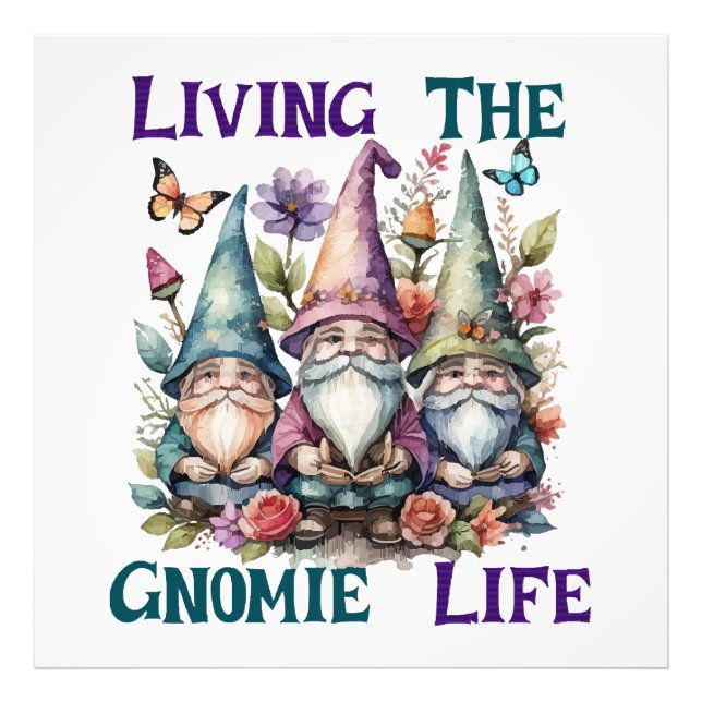 Impression Photo Vivre la vie de gnome (Devant)