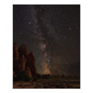 Impression Photo Voie Lactée au-dessus des péchés du parc national
