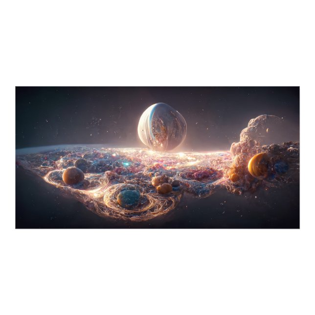 Impression Photo Voie Lactée et galaxies (Devant)