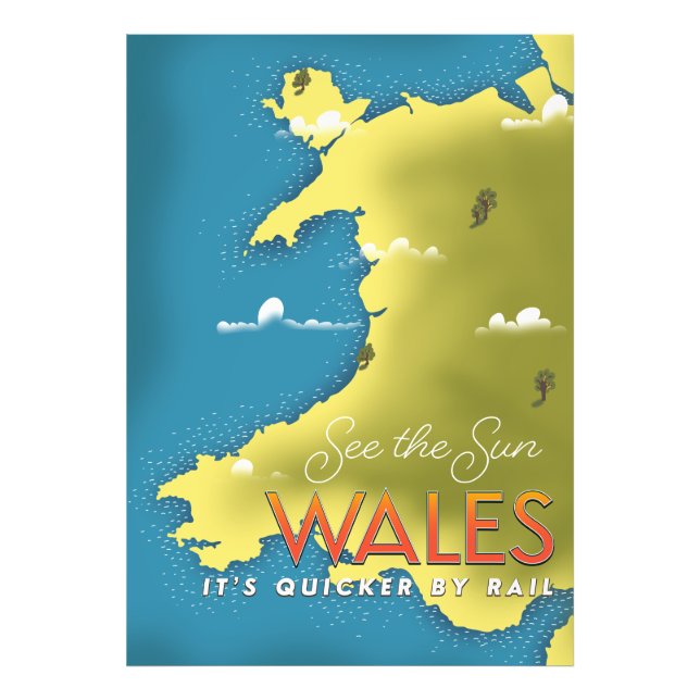 Impression Photo Voir l'affiche de voyage du Sun Wales. (Devant)