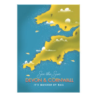 Voir le Soleil - Devon & Cornwall affiche de voyag