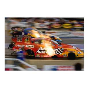Impression Photo Voitures Drôles de Course de Dragsters
