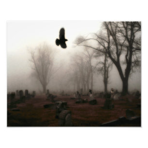 Impression Photo Vol D'Un Corbeau D'Halloween