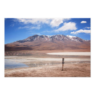 Impression Photo Volcan dans un paysage de l'Altiplano