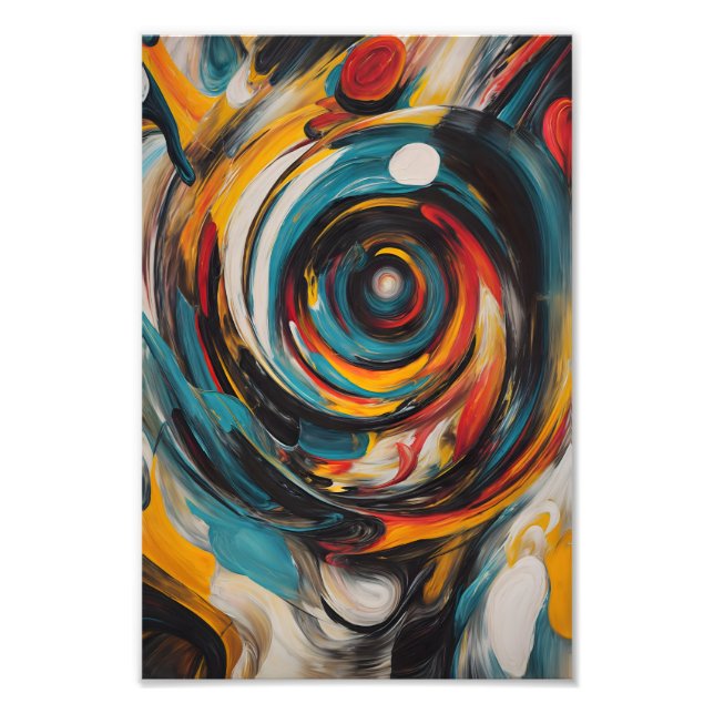 Impression Photo Vortex tourbillonnant Expressionnisme Abstrait Art (Devant)