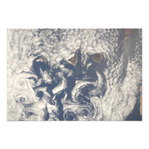 Impression Photo Vortices nuageuses dans la région des Canaries