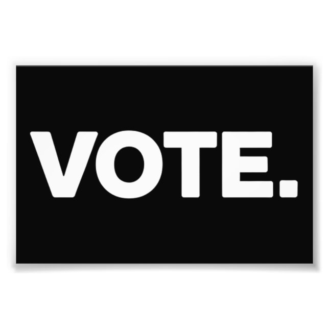 Impression Photo Vote Élection 2024 Droit de Vote Suffrage (Devant)
