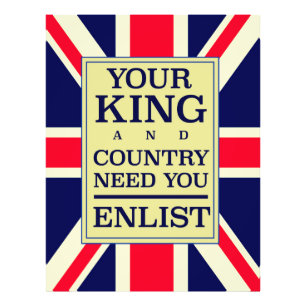Impression Photo Votre roi et votre pays ont besoin de vous - Engag