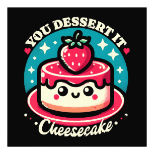 Impression Photo Vous le méritez - Cheesecake Kawaii